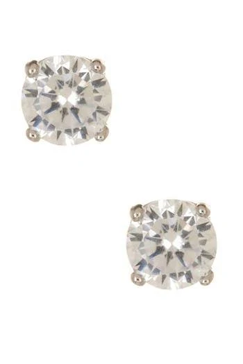 accessory NORDSTROM RACK Round Cubic Zirconia Stud Earrings in Clear/silver at Nordstrom Rack, Size 2 Ct Tw Nordstrom Rack $9.97
