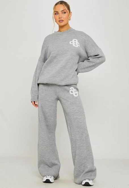 matching set Nothingbutstyle Oversized Swirl Knit Sweater & Joggers Co-Ord Nothingbutstyle $45