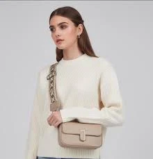 bag Nude Cross Body Bag: Faux Leather Shoulder Bag With Adjustable Strap Etsy $34.06