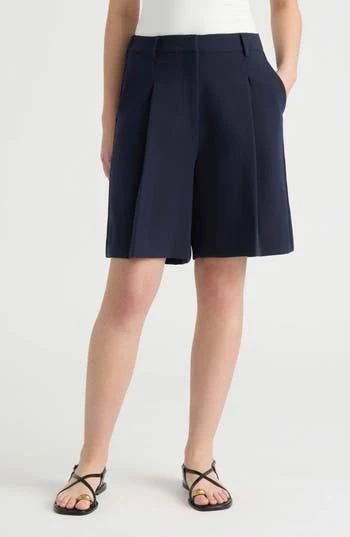 shorts NVLT Women's Pleated Front Bermuda Shorts Nordstrom Rack $34.97
