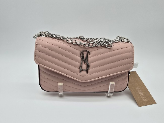 bag NWT Steve Madden Quilted Chain Shoulder Bag Blush Pink eBay $43