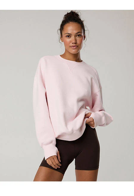 sweatshirt Offline By Aerie Cloud Fleece Oversized Crewneck Sweatshirt Women's Aerie $41.96