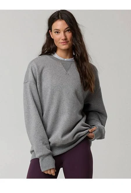 sweatshirt OFFLINE By Aerie Cloud Fleece Oversized Crewneck Sweatshirt Women's Aerie $41.96