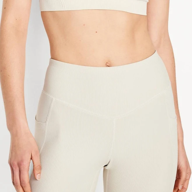 top Old Navy Women's Light Support Fluid Seamless Ribbed Sports Bra Old Navy $11.99