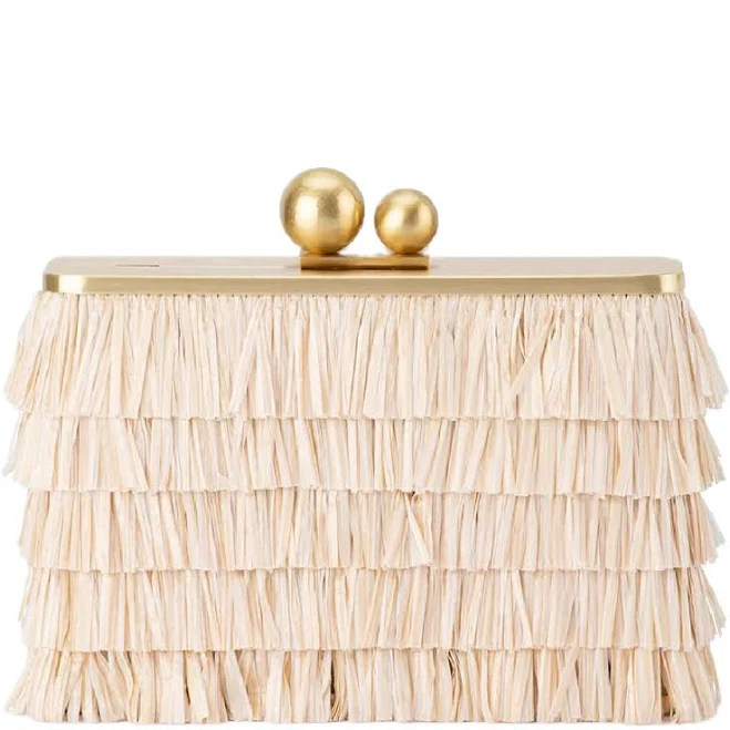 bag Olga Berg Carlita Fringe Clutch Yarid's Shoes $95