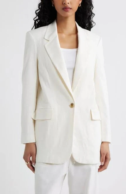 outerwear Open Edit Everyday Linen Blend Blazer Nordstrom $99.5