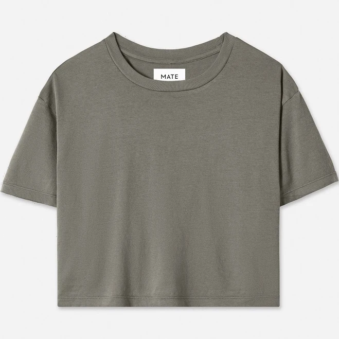 crop top Organic Cotton Relaxed Crop Tee MATE the Label $58