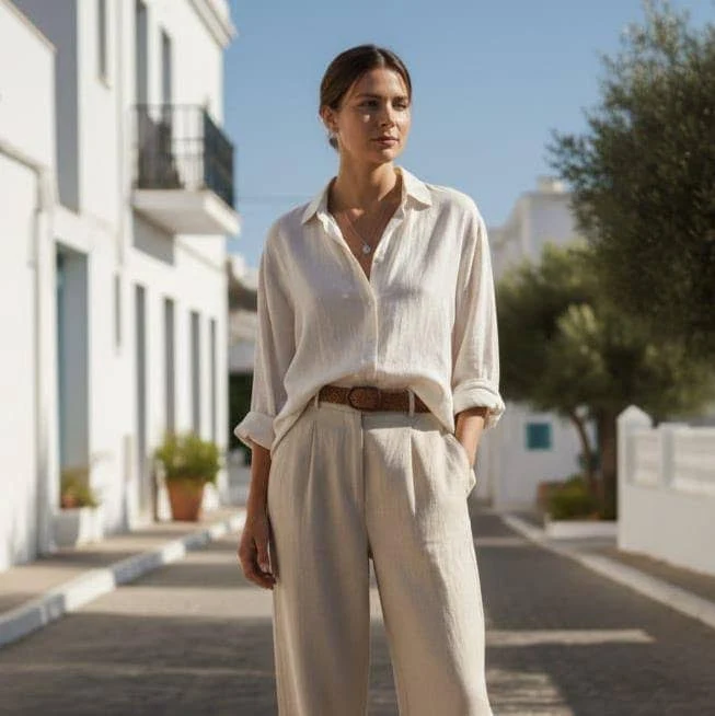 matching set Oversized Linen Pants Set Etsy - Seller $77.35