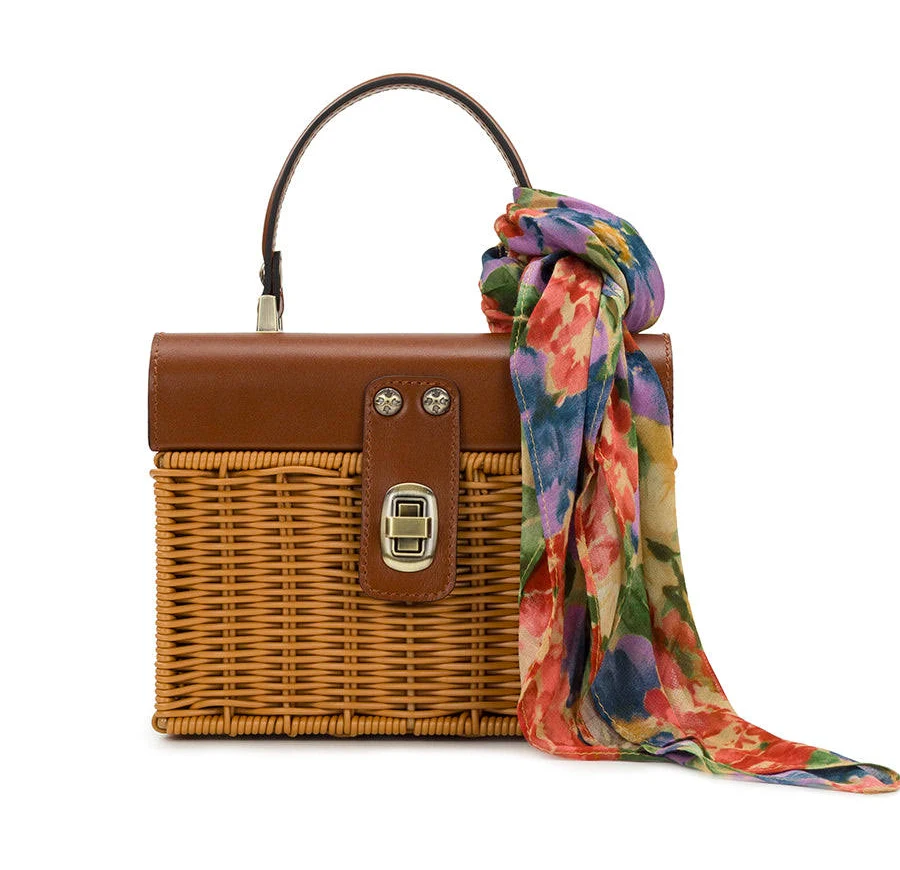 bag Patricia Nash Spring Wicker Small Vienne Basket Top Handle Handbag Patricia Nash Designs $199