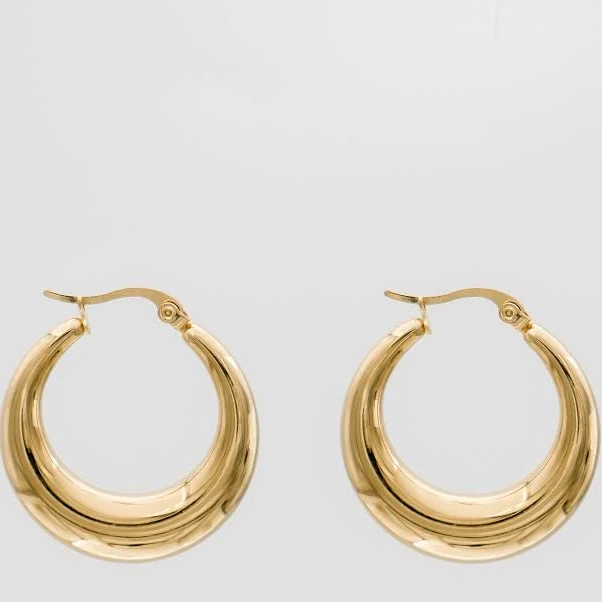 accessory PRYA Gold Lina Hoop Earrings PRYA $42