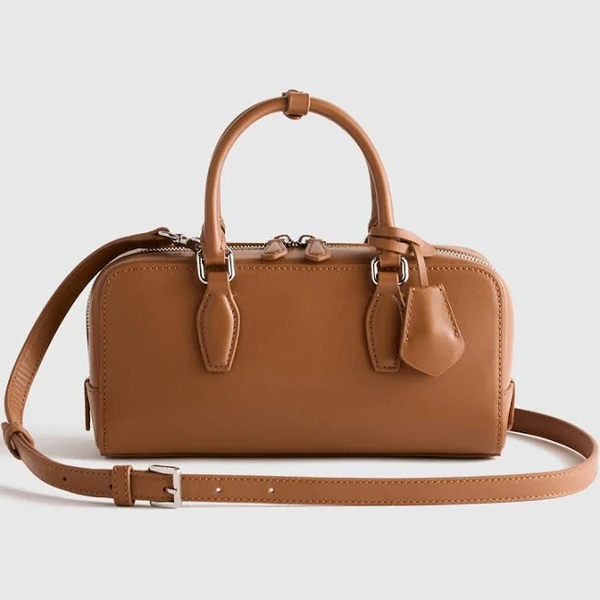 bag Quince Women's Italian Leather Mini Bowler Crossbody Satchel Quince $140