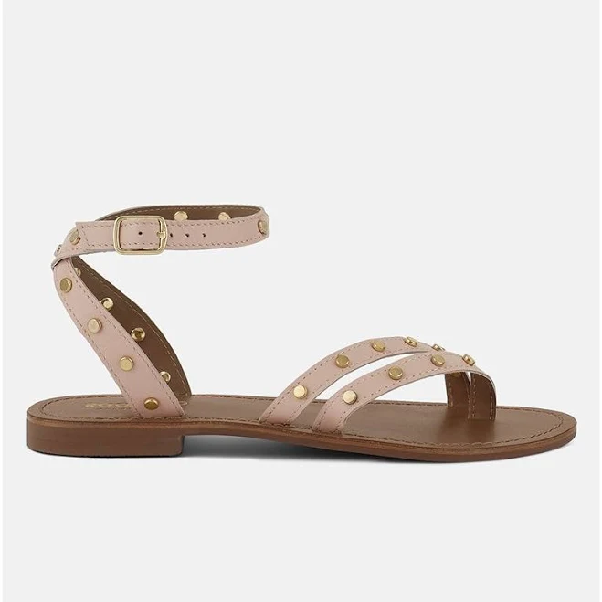 shoes Rag & Co Womens Oprah Studs Embellished Flat Sandals Macy's $41.99