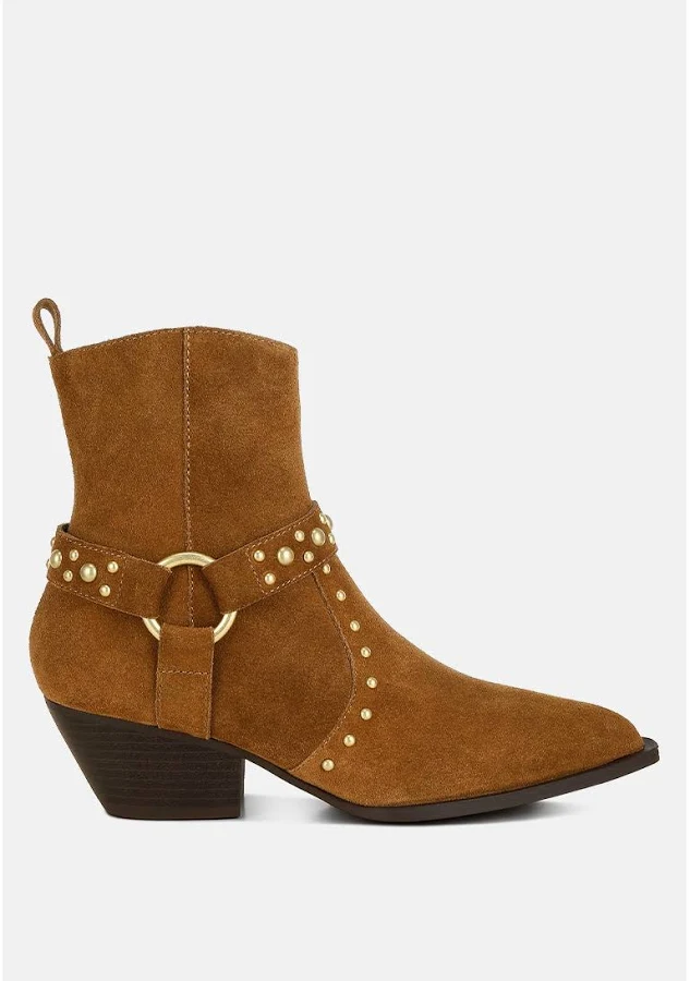 shoes Rag & Co. Women's Rodeo Studded Suede Ankle Boots Macy's $67.59
