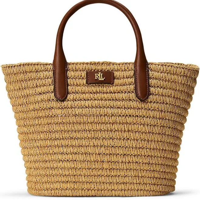 bag Ralph Lauren Women's Brie Medium Straw Tote Bag Dillard's $225