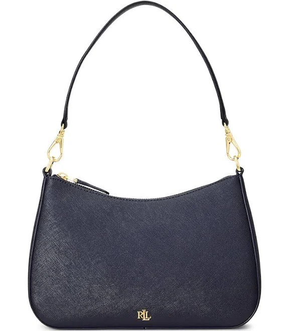 bag Ralph Lauren Women's Crosshatch Leather Medium Danni Shoulder Bag Dillard's $225