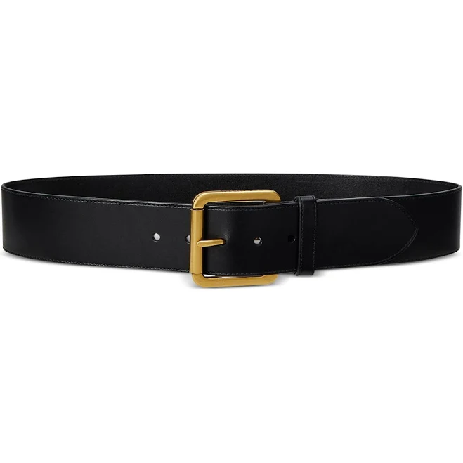 accessory Ralph Lauren Women's Vachetta Leather Wide Belt Macy's $80.5