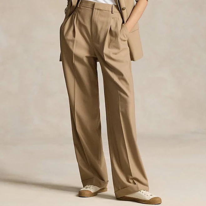 pants Ralph Lauren Women's Wool-Blend Bacall Wide-Leg Pant Ralph Lauren $348