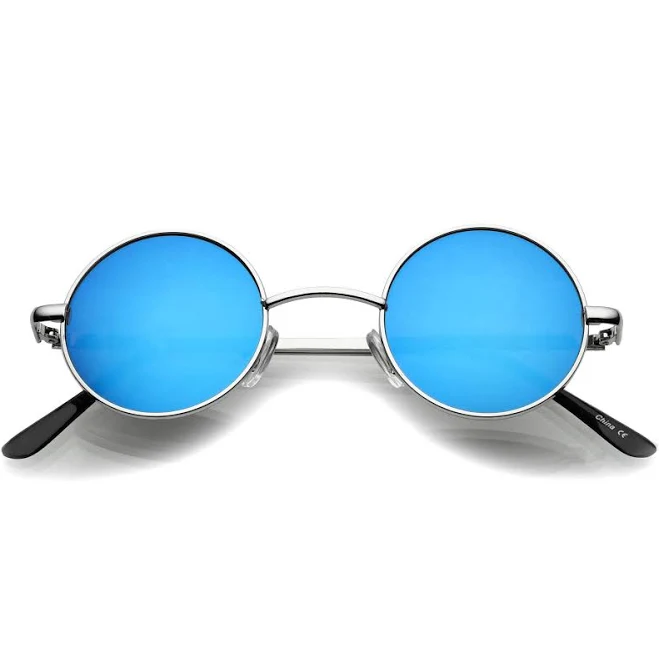 accessory Retro Lennon Round Circle Metal Sunglasses zeroUV $12.95