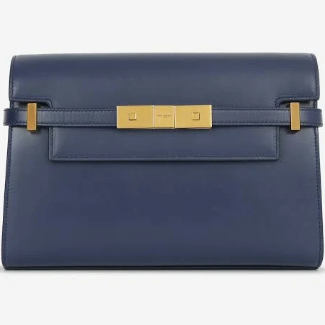 bag Saint Laurent Manhattan Shoulder Bag - Navy Smooth Calfskin | Gold Hardware Bagista $1621.53