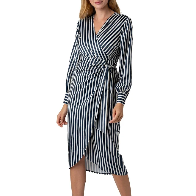 dress Sam Edelman Women's Striped Wrap Maxi Dress Dillard's $92.46