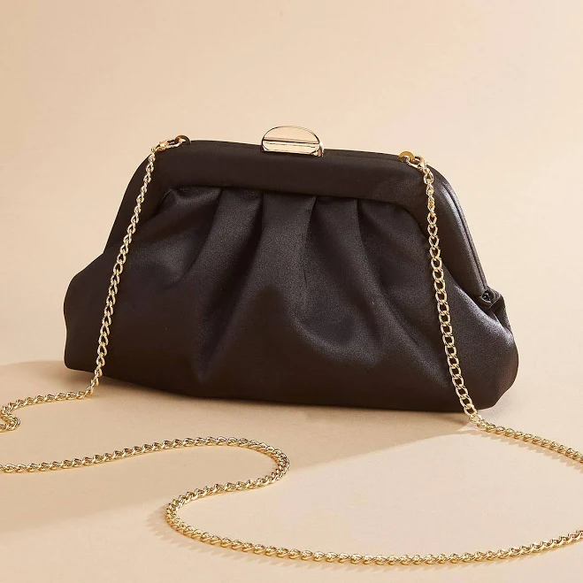 bag Satin Pleated Clutch Versona $19.99