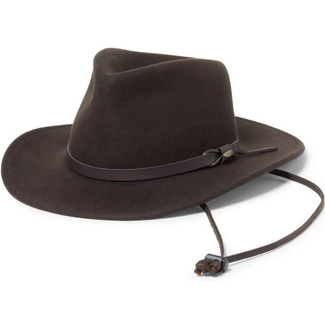 accessory Scala Dakota Stampede Wool Felt Outback Hat Brown REI $60