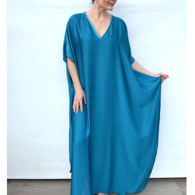 dress Silky Maxi Kaftan Dress Etsy - Seller $119.13