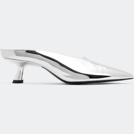 shoes SIMONMILLER Chrome Pointed Gala Mule Simon Miller $315