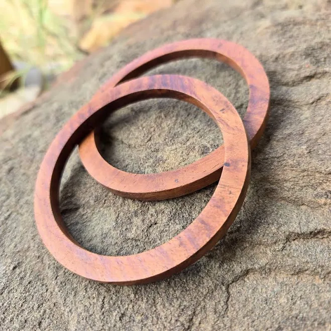 accessory Simple Nature Girl Wooden Bangle Stacked Bracelet Etsy - Fantangodesigns $18
