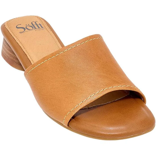 shoes Sofft Women's Sahara Block Heel Slide Sandals HSN $119.95