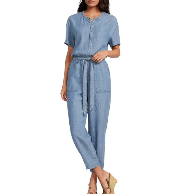 jumpsuit Splendid Rayanne Tie Waist Chambray Jumpsuit Womens Dillard's $128