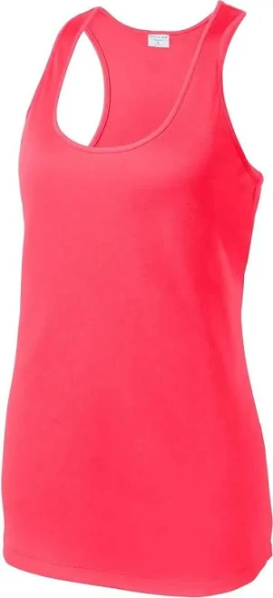 top Sport-Tek Ladies PosiCharge Competitor Racerback Tank Hit A Double $8.21
