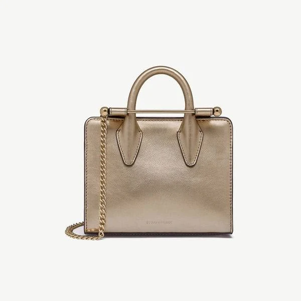 bag Strathberry Nano Metallic Leather Tote Bag Strathberry US $525