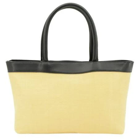 bag Straw and Faux Leather Tote Bag Walmart - Derstuewe $12.99