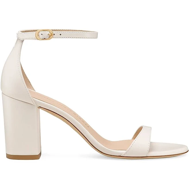 shoes Stuart Weitzman Women's Nudist Block 75 Sandals Saks Fifth Avenue $495