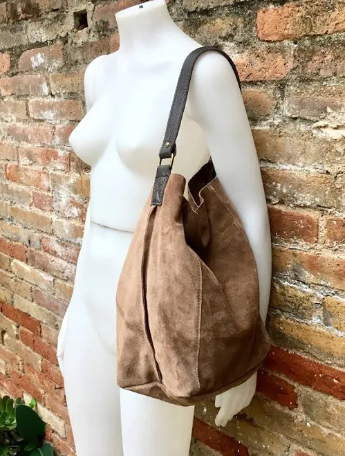 bag Suede Leather Hobo Shoulder Bag Etsy - goodtimesbarcelona $73.83
