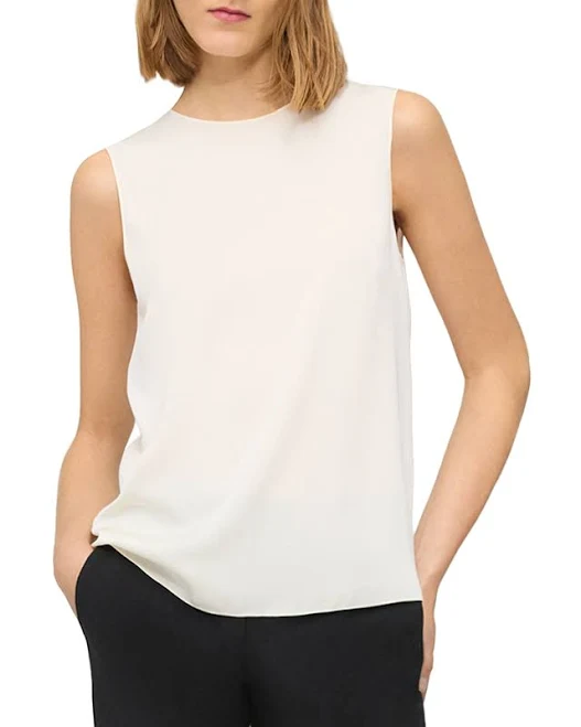 top Theory Women's Silk Sleeveless Top Bloomingdale's $195