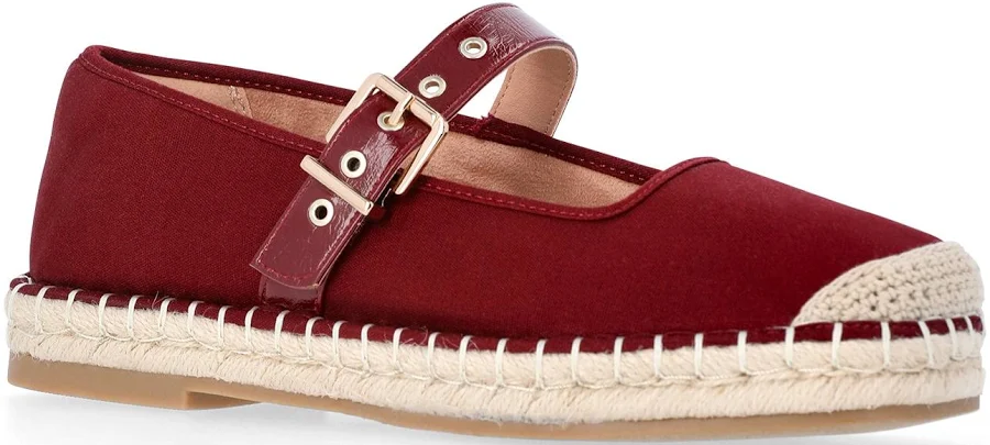 shoes Time and Tru Women's Espadrille Mary Jane Flats Walmart $26.98