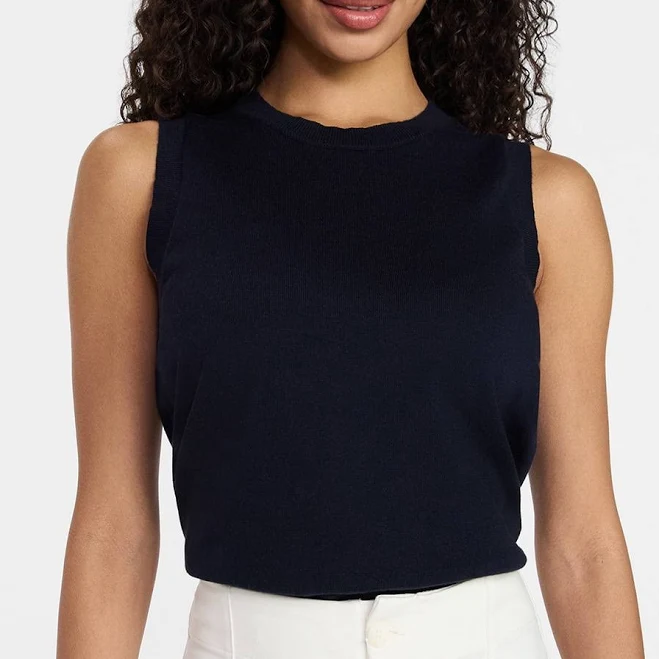 top Time and Tru Women's Fine Gauge Sleeveless Sweater Shell Walmart $11.98