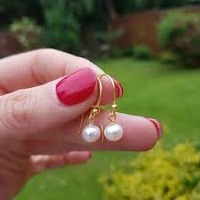 accessory Tiny Freshwater pearl drop earrings Sterling Silver or Gold Fill small 5mm real white pearl bridal earrings bridesmaid wedding prom jewelry Etsy $20.11