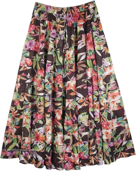 maxi skirt TLB Hawaiian Cotton Skirt The Little Bazaar $42.99