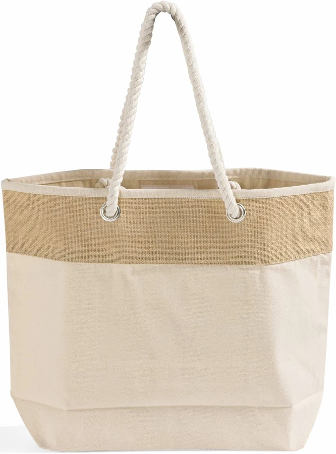 bag Tote Bag Factory Fancy Canvas Rope Tote Bag ToteBagFactory $2.95