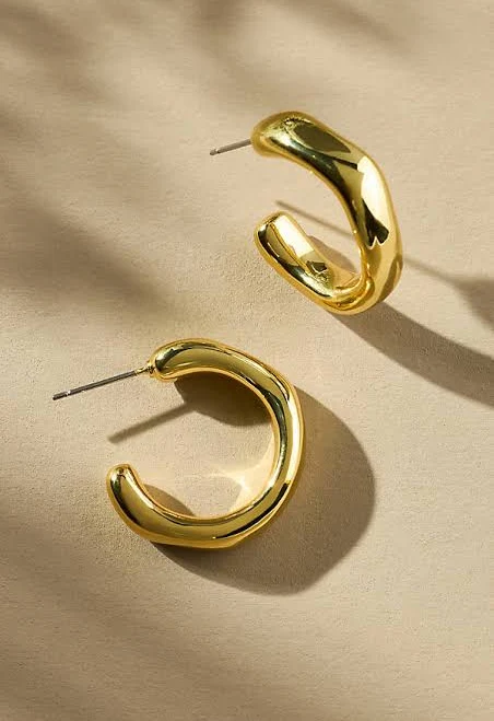 accessory Uncommon James Medium Goals Hoop Earrings Anthropologie $58