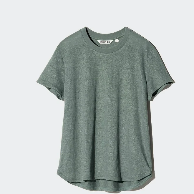 top UNIQLO Women's Linen T-Shirt uniqlo.com/us $39.9
