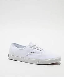 shoes Vans Authentic Lowpro White Skate Shoes zumiez.com $29.96