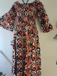 dress Vibrant Geometric Print Maxi Dress Jo's Unique Boutique $25.99