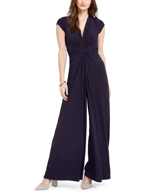 jumpsuit Vince Camuto Twist-Front Plunge Jumpsuit Macy's $108