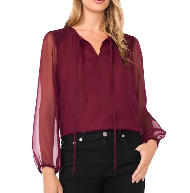 top Vince Camuto Women's Ballon Sleeve Blouse Macy's $31.53