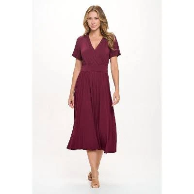 dress West K Women's Candace Flutter Sleeve Faux-Wrap Midi Dress Target $32.4