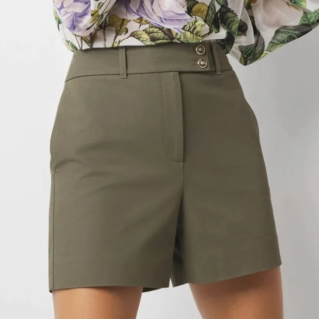 matching set White House Black Market Women's High-Rise Extended Tab Shorts White House Black Market $29.99